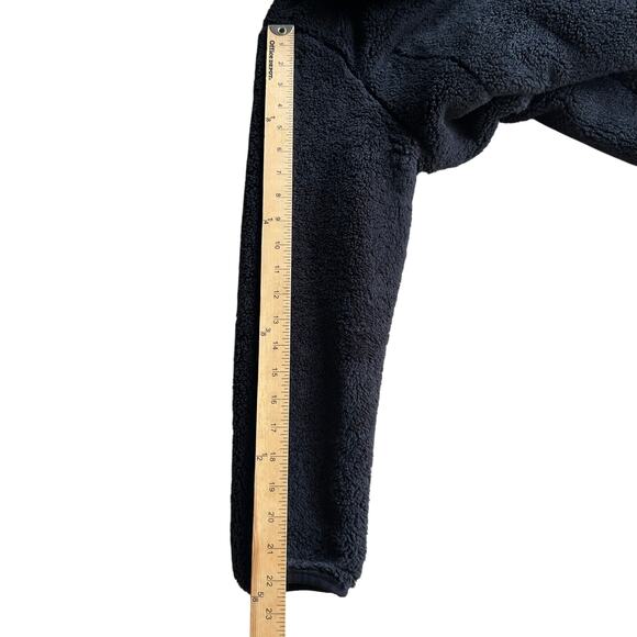 The North Face Black Sherpa Funnel Neck Pullover Sweatshirt youth XL WMN Size S - Picture 10 of 10